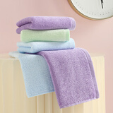 竹之锦 THE BAMBOO KAM毛巾 竹纤维方巾A类婴幼儿洗脸巾儿童擦手巾3条装 柔软吸水不掉毛 A类方巾【蓝绿紫】 3条