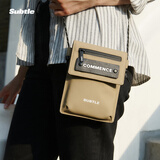 Subtle男女搭配穿搭单肩手机包零钱包迷你休闲斜挎包挂脖式轻便简约钱包 Brown 棕色