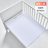 良良（liangliang） 婴儿隔尿垫可洗大号新生儿麻棉宝宝儿童隔尿垫巾 护理月经垫 小灰熊【81*60cm·麻棉单条装】 （适合0-3岁宝宝&大人）