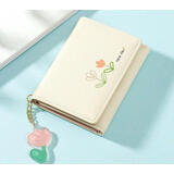 新款女士钱包女短款日韩版可爱零钱包小清新简约迷你卡通学生卡包YY 郁金香