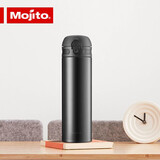 木吉乇（mojito）便携316L不锈钢保冷保温杯男女士户外水杯学生车载商务水杯 黑色