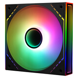 利民（Thermalright）TL-M12-S 12CM风扇 1500转速PWM S-FDB 轴承 幻彩无限镜框 12cm机箱风扇 TL-M12-S 黑色无限镜正叶【盒装】