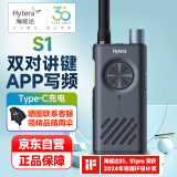 海能达（Hytera）HYT-S31对讲机 APP蓝牙调频 双PTT键对讲 远距离大功率户外酒店工地自驾游民用手台 金属灰S1