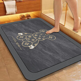 艾杰普浴室地垫脚垫卫生间防滑垫速干吸水地垫门口家用入户垫子50x80cm