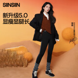 SIINSIIN【杨紫同款】鲨鱼裤女外穿2024新款秋冬加绒保暖瑜伽打底裤sinsin 【轻暖款】显瘦黑 XL（120-135斤）