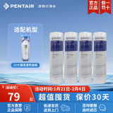 滨特尔（pentair） 净水器家用 前置10寸PP棉滤芯 简易更换 PP棉滤芯 10寸5μm通用 4只装