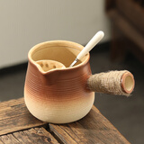 尚言坊围炉煮茶器具套装罐罐壶烤奶陶瓷茶壶煮茶壶泡茶壶茶水分离煮茶器 2渐变陶韵罐罐壶+勺子  700ml