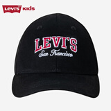 Levi's李维斯儿童帽子夏季遮阳新款男女童鸭舌棒球帽 黑色 4/7【建议头围50-52cm】