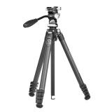 马小路（marsace）单反相机专业便携碳纤维摄影摄像扳扣三脚架全景云台套装 PT-15摄像套装