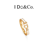I DO&CO.IDO对戒情侣戒指一对925纯银高级小众轻奢结婚戒指银戒指对戒男士 【925银】IDO对戒-女戒（12-14）