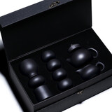 御壶茗香 宜兴紫砂壶原矿纯全手工黑泥西施泡茶壶茶具套装 四杯+公道杯+主人杯+茶漏光素款