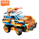 布鲁可积木人  大颗粒拼装积木玩具生日礼物海陆空荒原狮遥控武装越野车