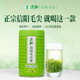 文新绿茶放心好茶信阳毛尖一级200g2024年雨前罐装