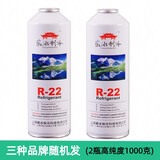 r22制冷剂氟利昂加氟工具定频雪种冷媒氨加注套装表家用空调药水 2瓶R22冷媒