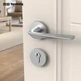 顶固 室内卧室房门锁卫生间实木门把手静音锁具家用门锁门锁卧室门锁 镍拉丝单锁-风帆系列 通用型