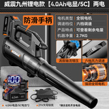 科麦斯充电鼓风机大功率工业用吹风机强力除尘吹灰机锂电暴风枪电动农具 威震九州锂电/4.0Ah电显/5C/两电