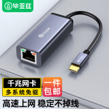 毕亚兹 Type-C千兆有线网卡 USB-C转RJ45网口转换器网线转接头 通用任天堂Switch华为小米笔记本 ZH106