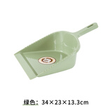 英派垃圾铲撮子手持畚箕可立簸箕单个家用塑料清洁铲子扫地铲子搓水用 长柄绿色