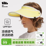 蕉下儿童防晒帽遮阳帽太阳帽子男童女童空顶帽防紫外线 暖阳黄