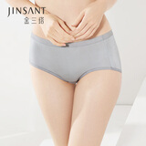金三塔女式内裤女桑蚕丝真丝中腰低腰无痕简约透气舒适三角裤
