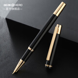英雄（HERO）钢笔/美工钢笔商务办公暗尖铱金钢笔书写练字书法墨水笔285 钢笔-黑色【笔尖0.5mm】
