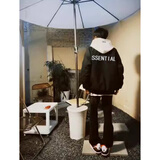 趣米乐美式飞行员教练夹克男春秋季宽松潮流棒球服外套高街设计感衣服男 黑色 L 【建议100-120斤】