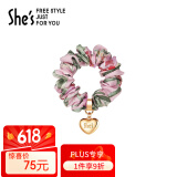 She's茜子 心型职业发圈皮筋 简约发绳  时尚头饰 生日礼物  送女友
