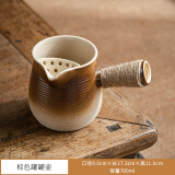 豪祥（HAOXIANG）侧把壶陶瓷奶茶罐罐冬天围炉煮茶具家用庭院木炭烧烤明火冲泡茶器 26罐罐壶带过滤 700ml