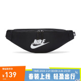 耐克（NIKE）男女腰包 单肩包斜挎包胸包休闲包DB0490-010 黑