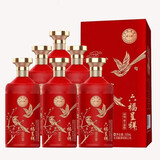 金六福白酒浓香口感礼盒白酒整箱50.8度酒水礼盒白酒泡酒送礼婚宴用酒 50.8度 500mL 6瓶 喜上眉梢