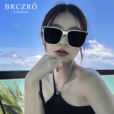 北彻（BRCZRO）明星款墨镜男偏光太阳镜女眼镜防强光紫外线学生网红旅行街拍开车 623白框黑灰片（偏光款）