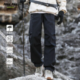 Foss Phil美式工装裤男春秋季宽松直筒户外冲锋伞兵运动休闲裤8398黑色L