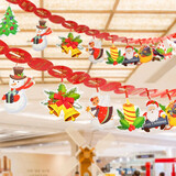 新新精艺 圣诞节装饰彩旗拉花挂饰平安夜派对舞会商场酒吧晚会布置用品