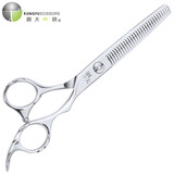 鋼夫 钢夫日本理发剪刀美发剪刀平剪牙剪套装理发工具专业剪发剪刀打薄剪发型师专用理发器 6英寸牙剪 无痕齿去发量10-15 GF3-615