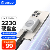 奥睿科（ORICO）2230移动硬盘盒M.2 NVMe固态外置硬盘盒子苹果笔记本/平板/iPhone15Pro手机外接SSD扩容