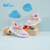 361°童鞋 儿童学步鞋春秋男女童软弹毛毛虫鞋运动宝宝鞋 粉27