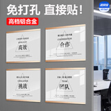 sviao速销宝 照片墙公司企业宣传展示板相框幼儿园绘画作品展示墙磁性贴框公告栏广告框a4专利证书框 铝合金-A3-金色横式