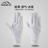 MISSION UV冰丝防晒手套男士夏季户外开车骑行遮阳防紫外线登山钓鱼手套男