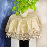 语斯绒空调防尘罩罩子盖布盖巾立式圆柱形柜机圆形开机简约空调罩布搭布 117双色 83cm圆形