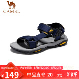 骆驼（CAMEL）  户外沙滩潮流平底休闲男士凉鞋子 A822162412 深蓝 42