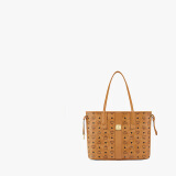MCM LIZ 中号托特包双面子母包手提购物袋单肩包女包 干邑色 礼物