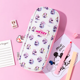 迪士尼（Disney）笔袋小学生 大容量高颜值文具盒铅笔盒文具袋男孩女孩上学学习用品 粉色A83277-M3