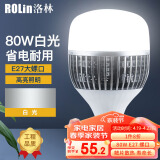洛林(ROLin）家用商用led灯泡工厂大功率节能灯泡E27-旋风鳍片-80W