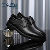 金利来（Goldlion）男鞋商务正装鞋秋季简约系带西装轻质皮鞋59674007501A黑41码