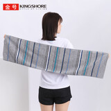 金号运动毛巾纯棉100%吸汗健身房A类毛巾洗澡成人大毛巾1条装