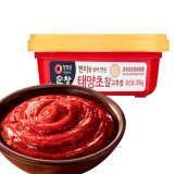 清净园 韩国进口辣椒酱韩式辣酱低脂石锅拌饭酱炒年糕酱米甜辣酱村 辣椒酱200g*1盒