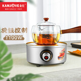 金灶（KAMJOVE）茶具电陶炉煮茶用小型烧水炉泡茶炉煮茶炉不挑锅具CH-200A 不锈钢色(不含壶)
