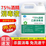 雅艺75%酒精消毒液家用75度乙醇杀菌消毒剂免洗手速干杀菌消毒喷雾剂 2500ml*1瓶（无赠品）