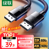 绿联（UGREEN）DP线1.4版8K高清4K240Hz2K240/165HzDisplayPort电脑显卡接显示器电竞连接线1.5米兼容DP1.2 25954