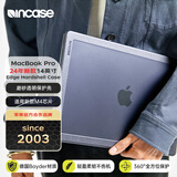INCASEEdge保护壳适用于24/23年苹果MacBook Pro14英寸M4/M3新款笔记本电脑保护套便携保护壳透明黑色